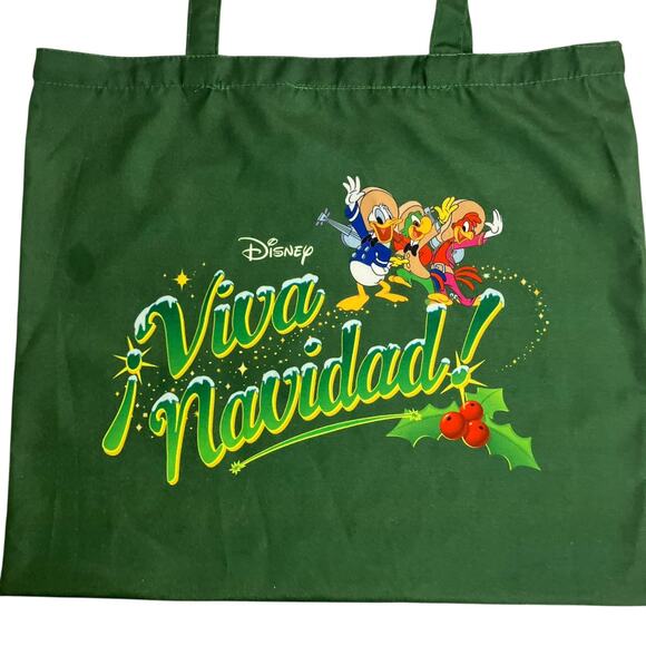 Disneyland Resort Magic Key Viva Navidad Green Tote - Picture 2 of 6
